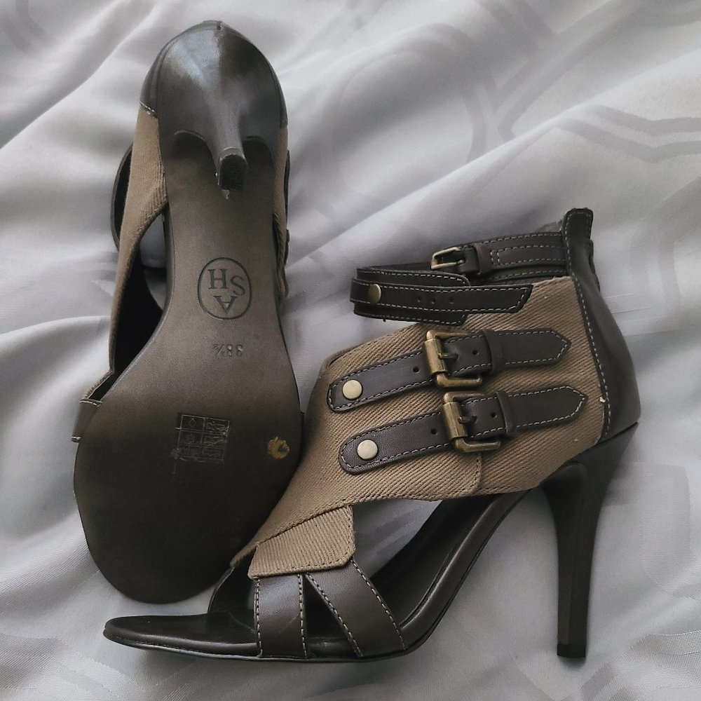 Camo heels sz 38.5 (8.5)